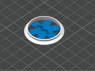 P1S/P1P EMS Star of Life Fan Cover