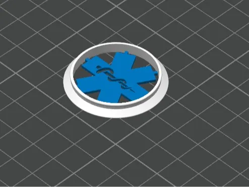 P1S/P1P EMS Star of Life Fan Cover