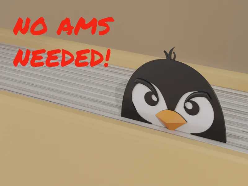Angry Penguin Bookmark
