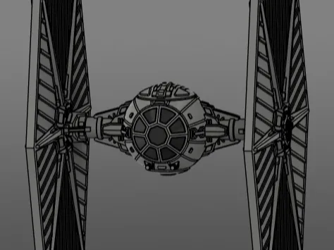 TIE fighter easy print MULTICOLOR
