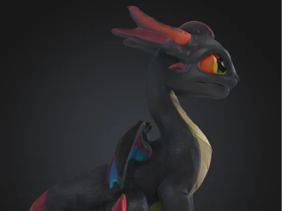 cute dragon for a shelf/desk