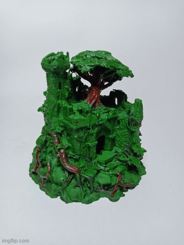 Dense Jungle Castle (Highly Detailed Print)