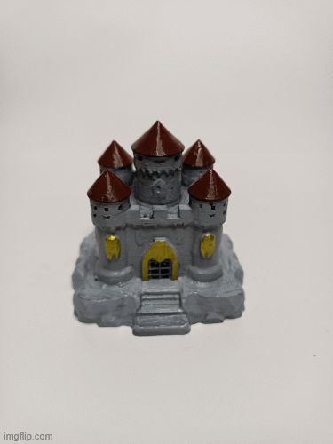 Support-Free Medieval Castle for RPG & Decor