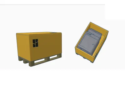 P1S in a box on a Euro pallet miniature