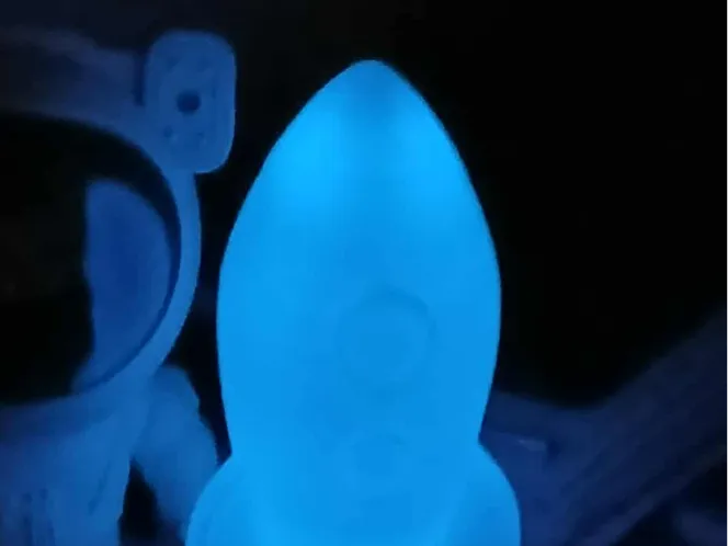Sky rocket RGB Night Light with glow in the Dark