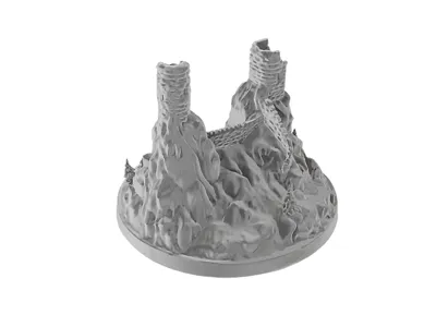 Stylized Trosky Castle