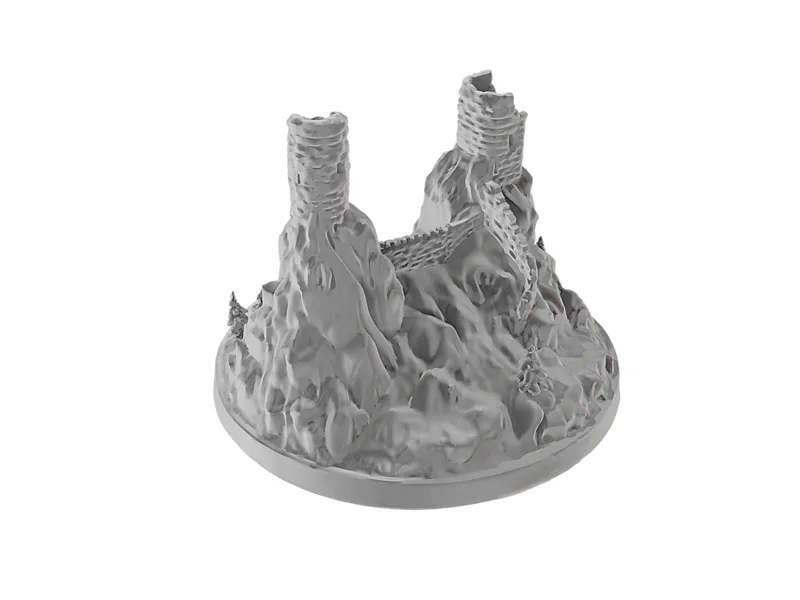Stylized Trosky Castle