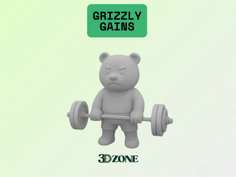 Grizzly Gains ( Gym Bear ) 