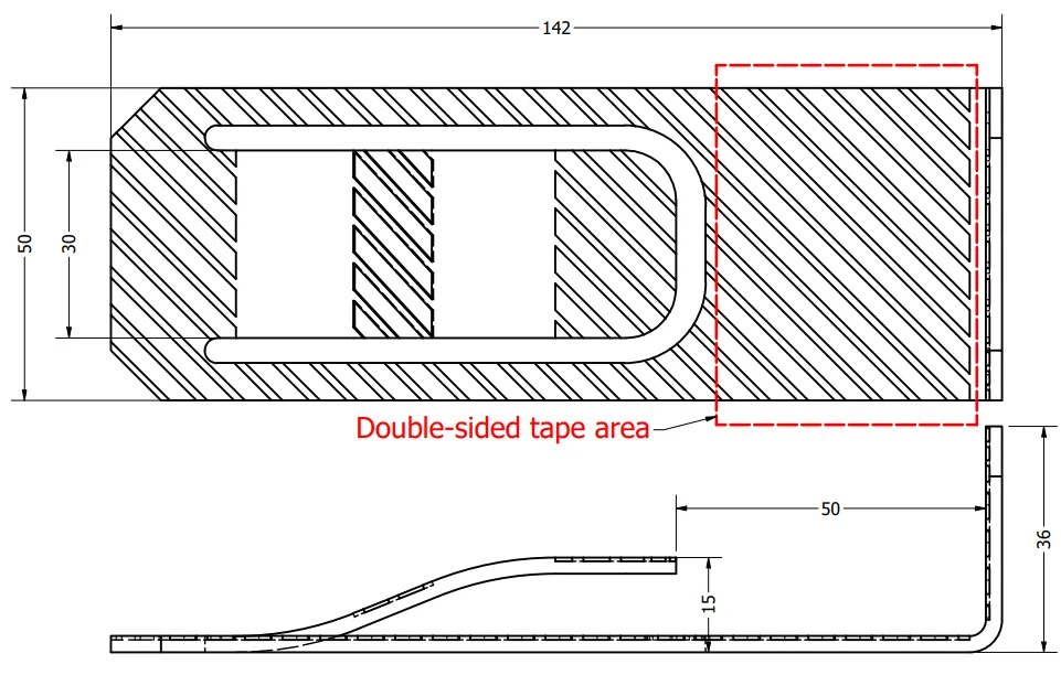 dimensions of the door stopper