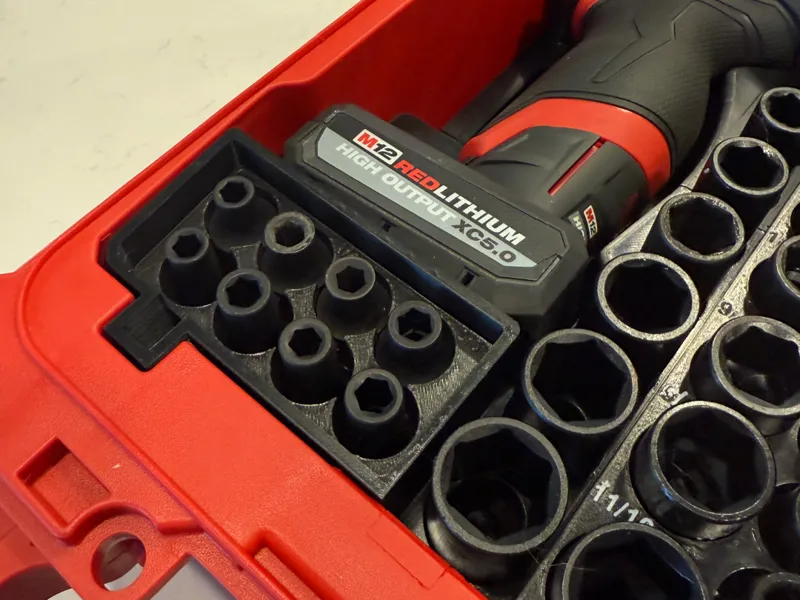 Extra Socket insert for Milwaukee Packout Model