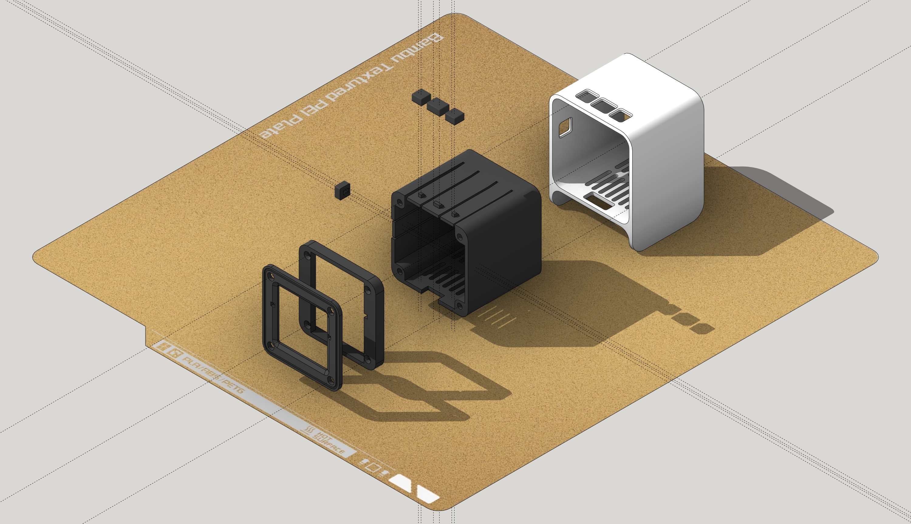 XiaoZhi AI Enclosure for ESP32-S3 Dev Board and 1.54