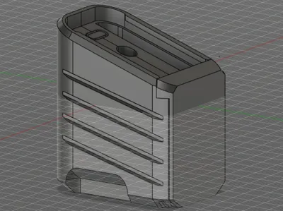 Easy-to-remove Glock P1 decorative extended magazine