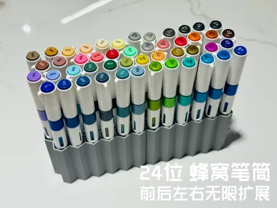 Marker Pen Holder / Storage Box / Honeycomb Pen Cup