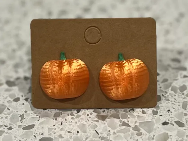 Pumpkin Stud Earrings