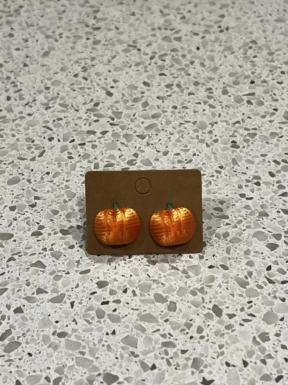Pumpkin Stud Earrings view 4