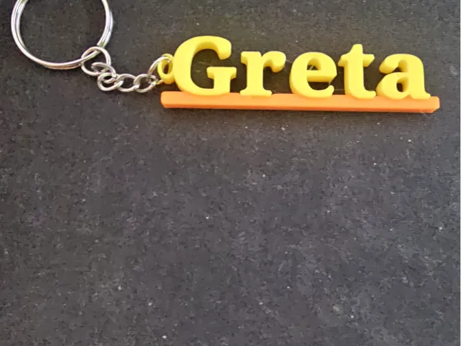 porta chiave nome Greta