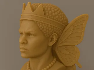 Busto de Iansã  – Escultura para Impressão 3D