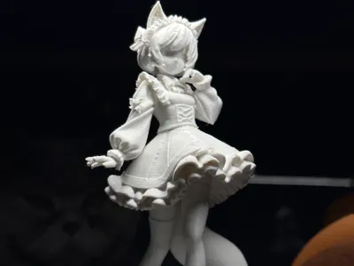 Beast Ear Girl - Beginner's Printing Practice