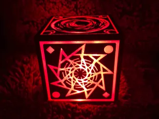 Necrobloxicon Cube Lamp from Pressure