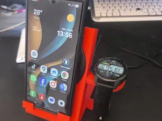 Wireless charging stand & charging smartwatch