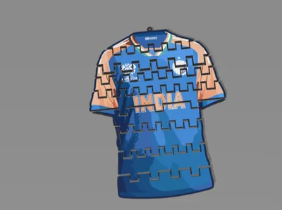 articulated India cricket jersey