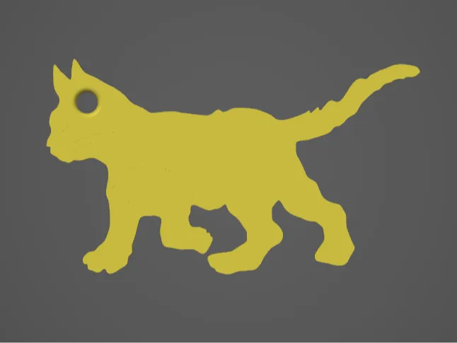 Cat keychain