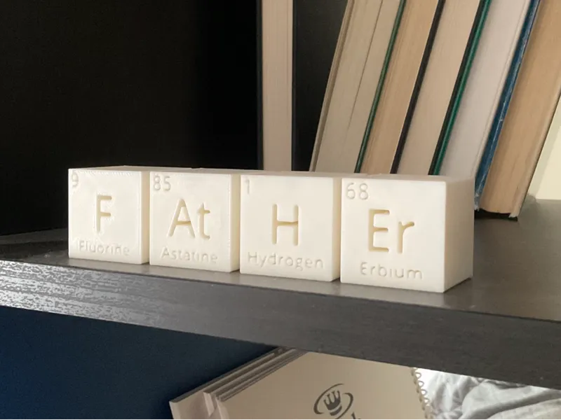 Periodic Table "Father" Print