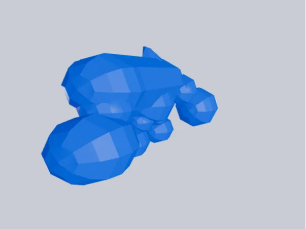 Low poly stone talus