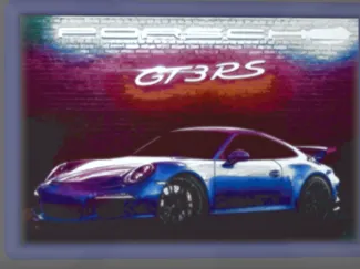 porsche 911 GT3 RS Lithophane