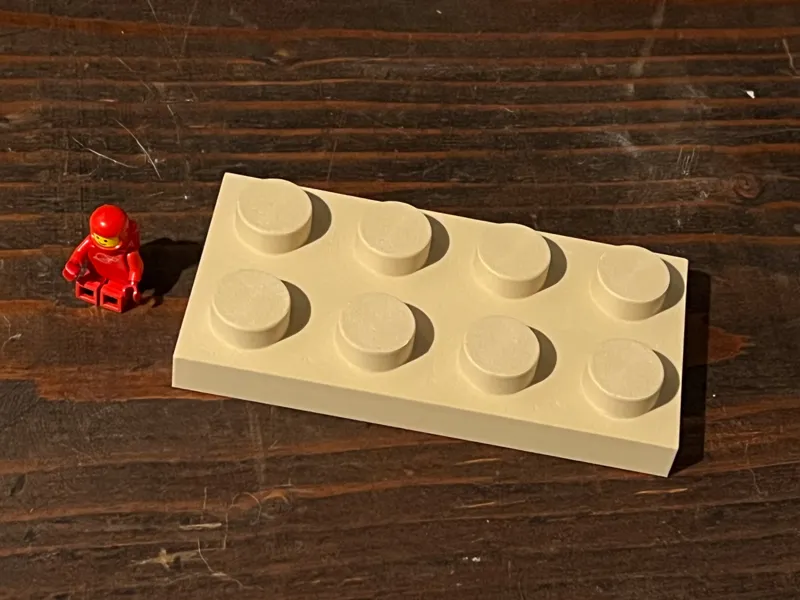 Giant 5x size building block 2x4 stud plate