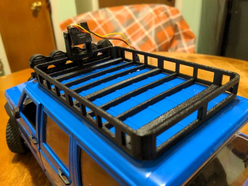 Model Roof Rack MN78 1/12 scale roof rack with camera mount - Free 3D Print Model ...