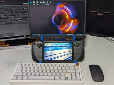 Steamdeck Portable Monitor Stand - Parametric