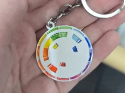 Color wheel keychain 1