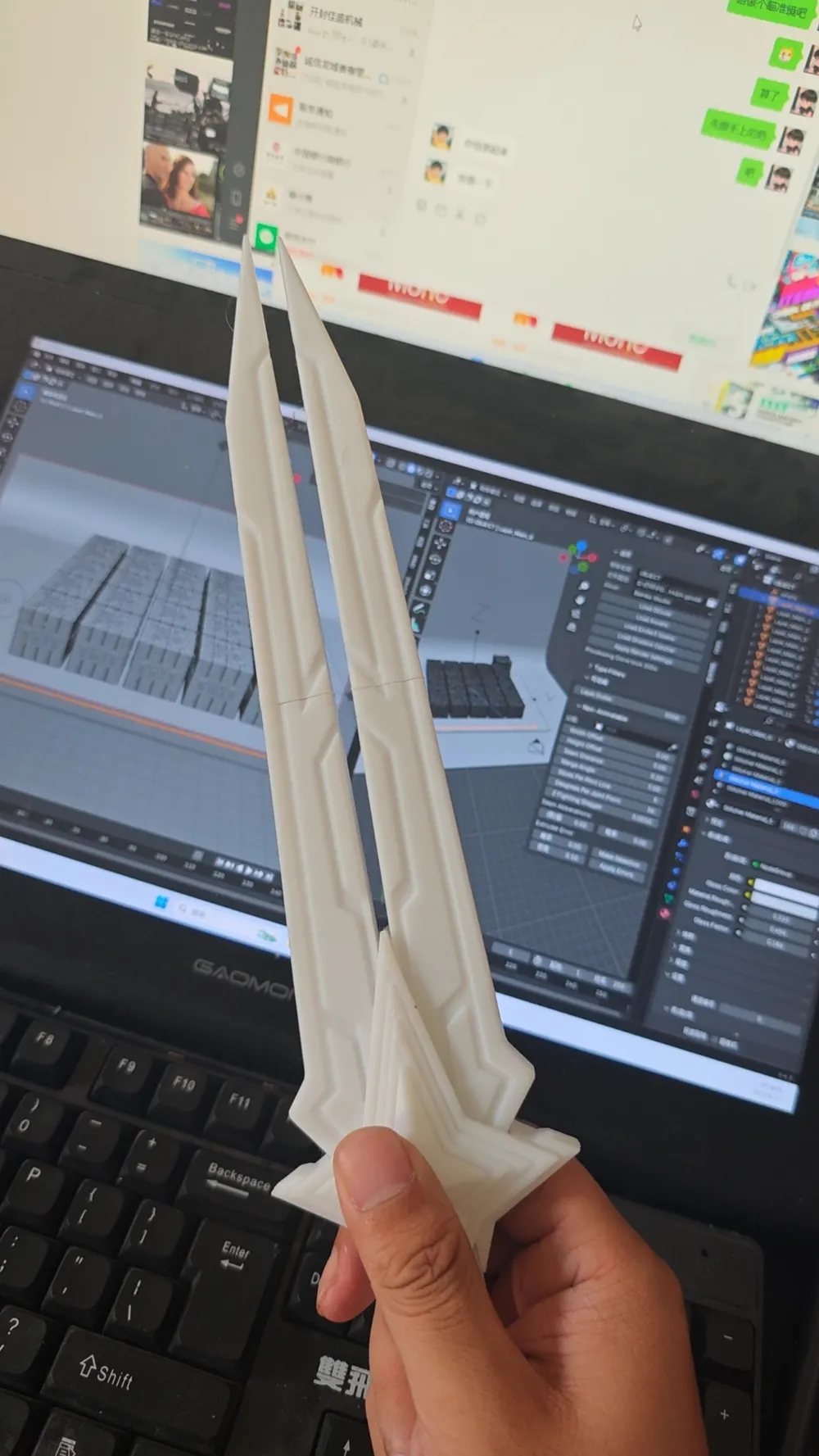 Valorant Riot Control Dagger by 吉月模玩 MakerWorld: Download Free 3D Models