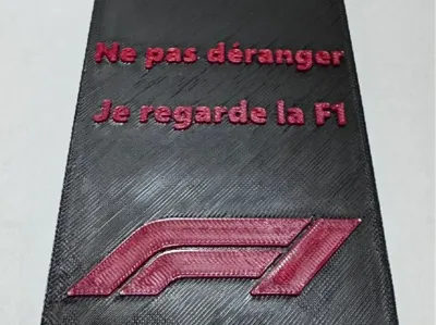 Do not disturb, I am watching Formula 1