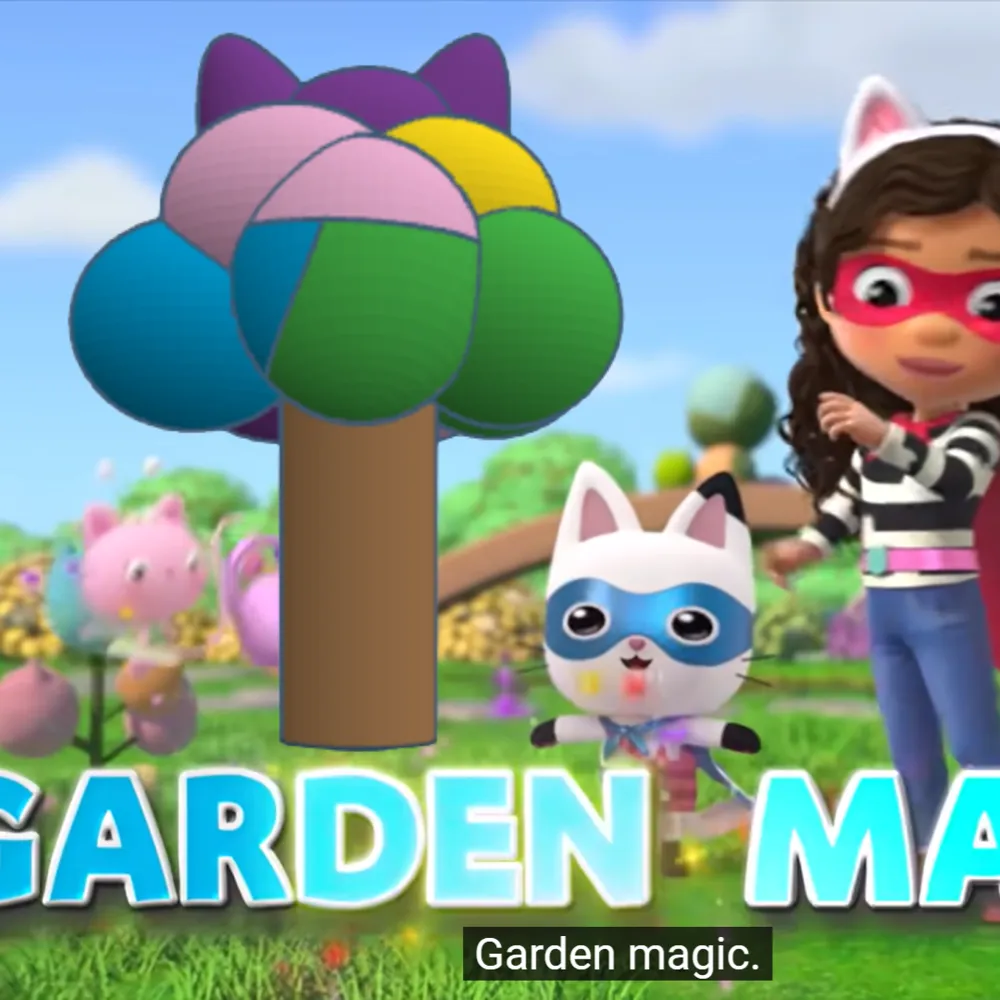 Kitty fairy tree from Gabby's Dollhouse - Free 3D Print Model - MakerWorld