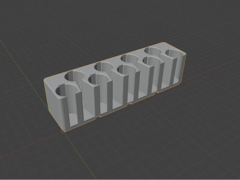 Gridfinity Magent Tube Holder (Short)