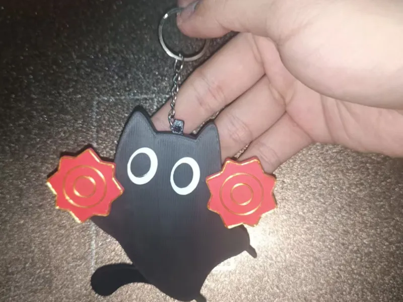 东北猫猫转手娟钥匙扣版