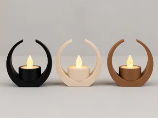 Halo tealight holder