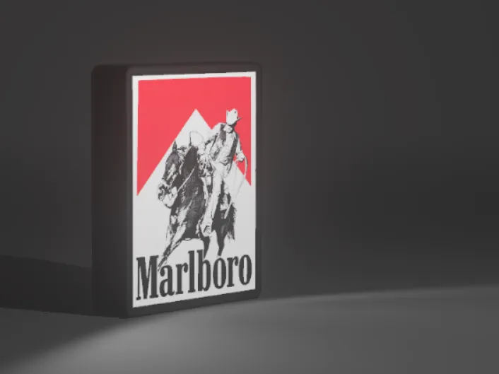 Lichtbox Marlboro Cowboy
