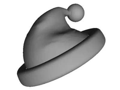 Stylized Santa Hat – 3D Model