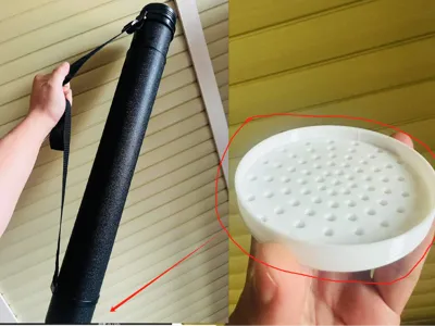 Puncture-resistant base plate for a retractable quiver