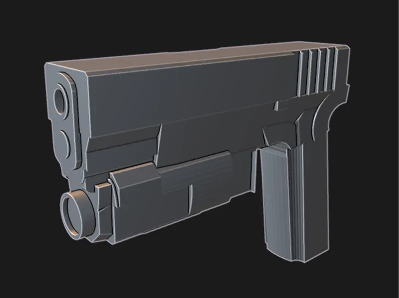 Supportless Glock Pistol for DUMMY 13