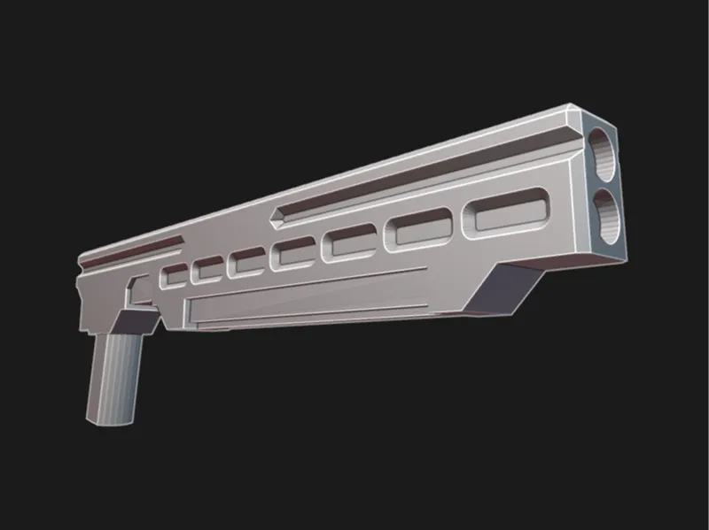 Supportless SCI-FI Shotgun for DUMMY 13