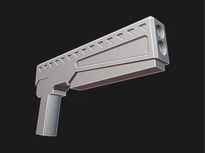 Supportless SCI-FI Pistol for DUMMY 13