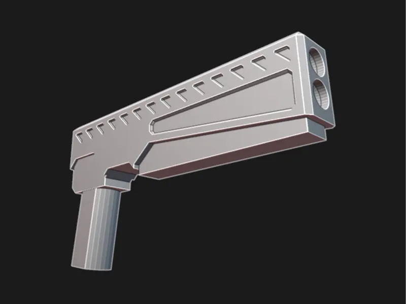 Supportless SCI-FI Pistol for DUMMY 13