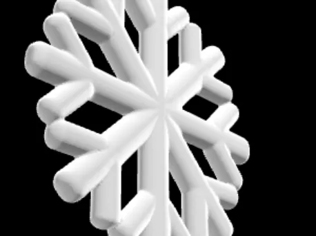 3D Snowflake Model