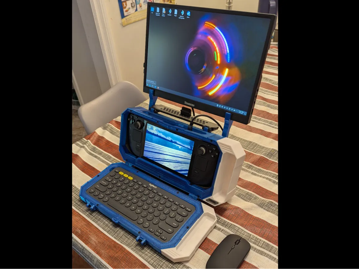 Support d'écran portable pour mallette de console portable