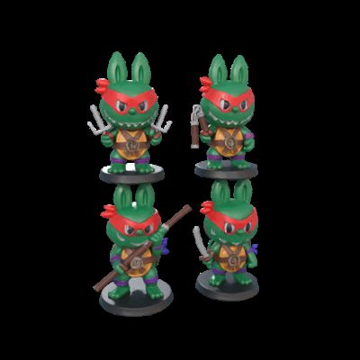 la bubu x teenage mutan ninja turtle mix tmnt by Ocilirca MakerWorld ...