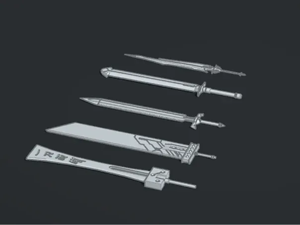 FF7 Sword models